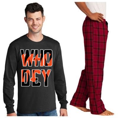 Who Dey Long Sleeve Pajama Set