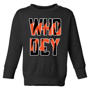 Who Dey Toddler Sweatshirt