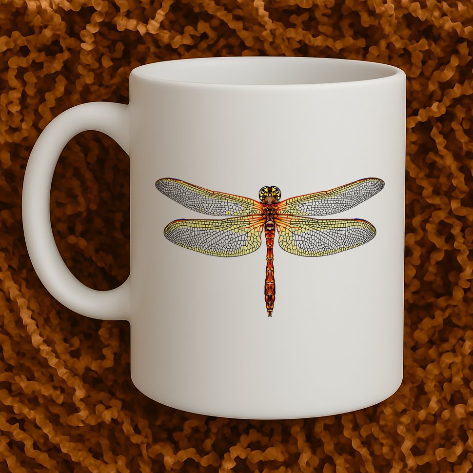 Watercolor Dragonfly Mug