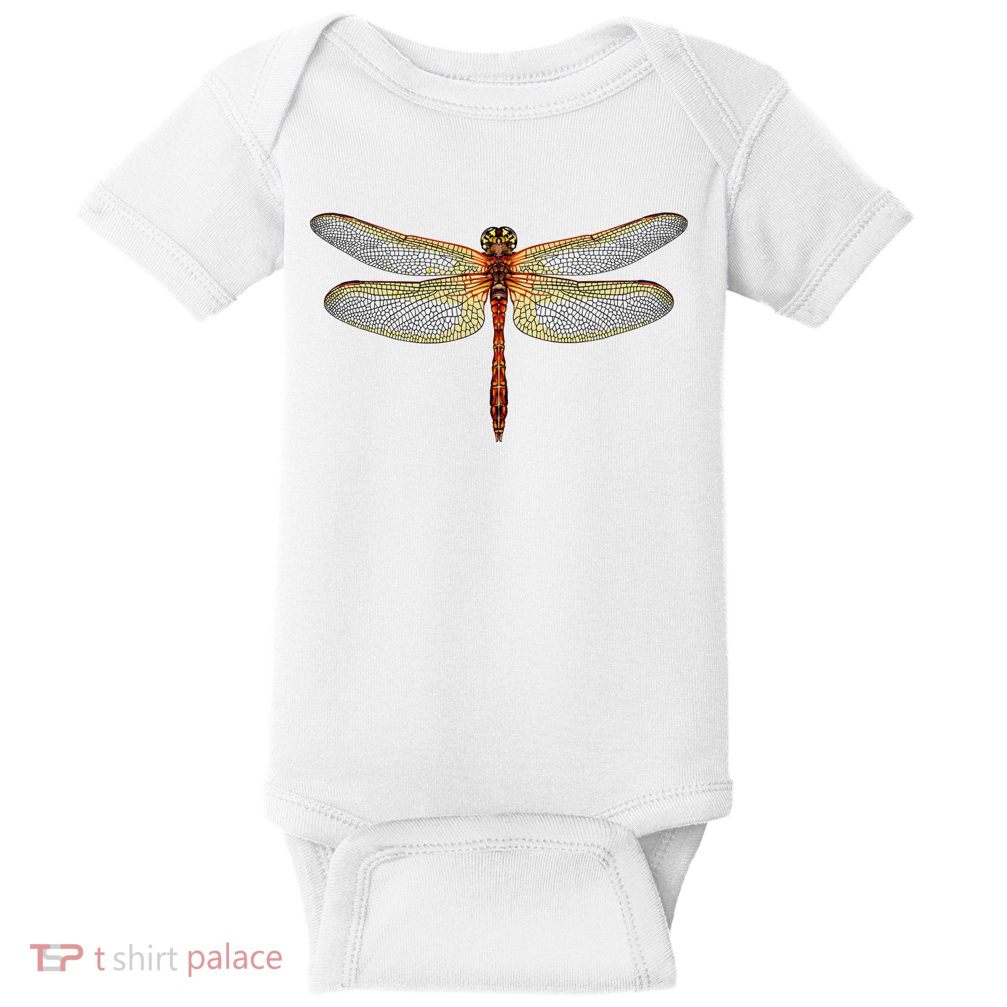 Watercolor Dragonfly Baby Bodysuit