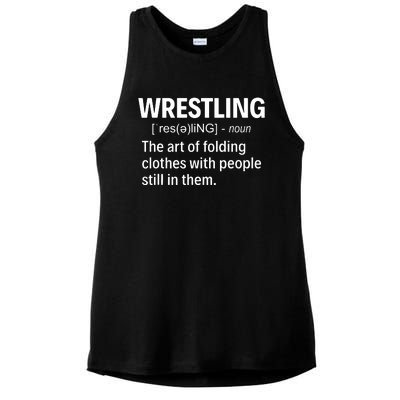 Wrestling Definition Ladies PosiCharge Tri-Blend Wicking Tank