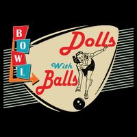 Womens Dolls With Balls Vintage Retro Matching Bowling Team Mug