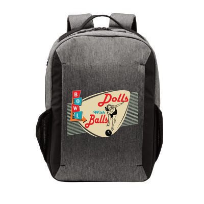 Womens Dolls With Balls Vintage Retro Matching Bowling Team Vector Backpack