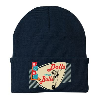 Womens Dolls With Balls Vintage Retro Matching Bowling Team Beanie