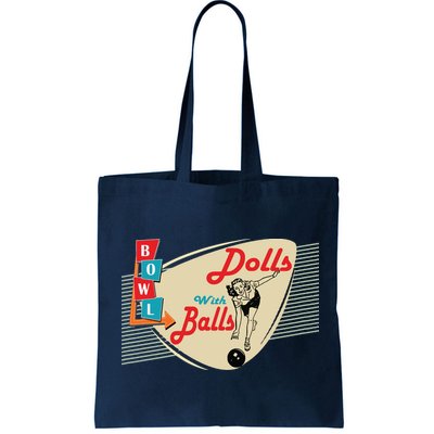 Womens Dolls With Balls Vintage Retro Matching Bowling Team Bag