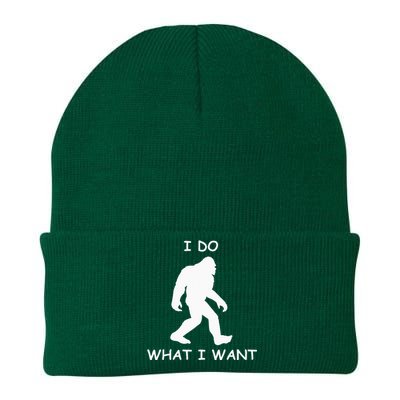 Will Do What I Want Bigfoot Funny Bigfoot Sasquatch Lover Knit Cap Winter Beanie