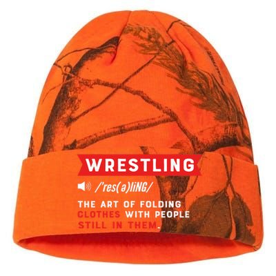 Wrestling Definition. Wrestler Kati Licensed 12" Camo Beanie