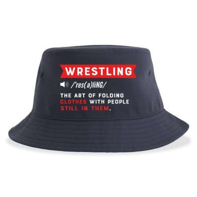 Wrestling Definition. Wrestler Sustainable Bucket Hat