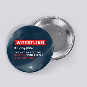 Wrestling Definition. Wrestler Button