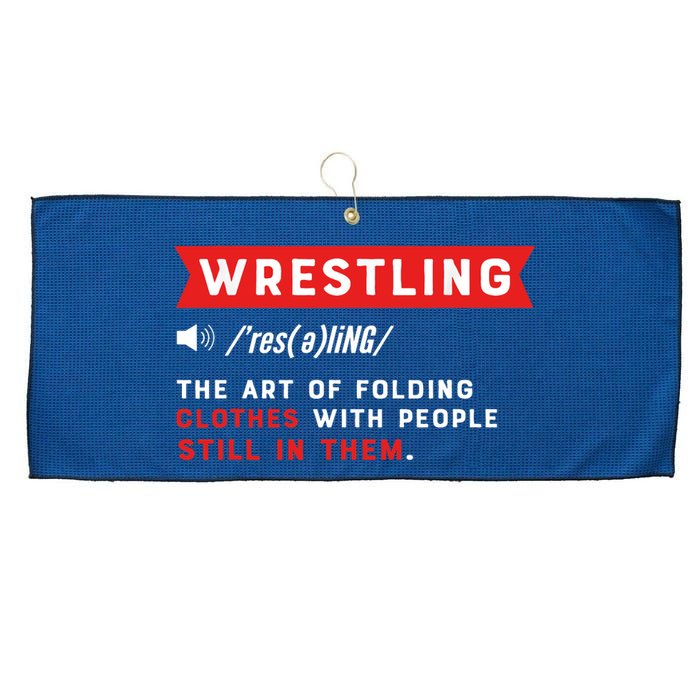 Wrestling Definition. Wrestler Large Microfiber Waffle Golf Towel