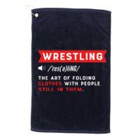 Wrestling Definition. Wrestler Platinum Collection Golf Towel