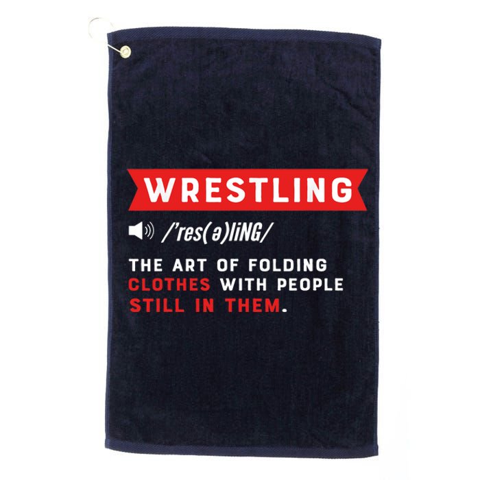 Wrestling Definition. Wrestler Platinum Collection Golf Towel