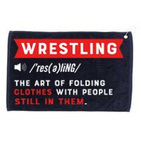 Wrestling Definition. Wrestler Grommeted Golf Towel