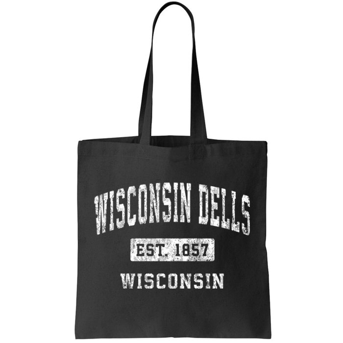 Wisconsin Dells Wisconsin Wi Vintage Established Sports Tote Bag