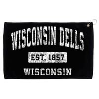 Wisconsin Dells Wisconsin Wi Vintage Established Sports Grommeted Golf Towel