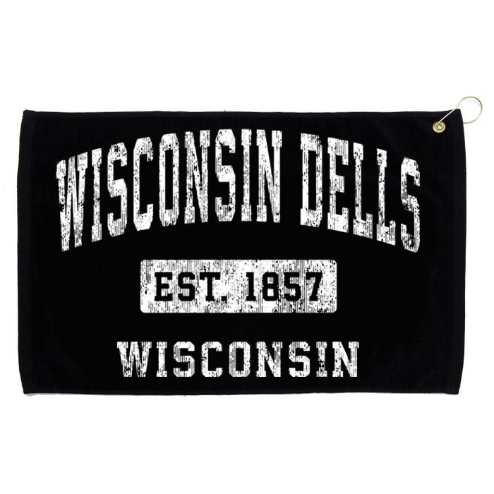 Wisconsin Dells Wisconsin Wi Vintage Established Sports Grommeted Golf Towel