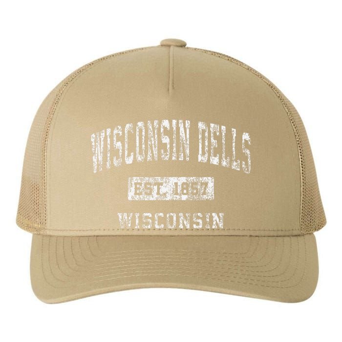 Wisconsin Dells Wisconsin Wi Vintage Established Yupoong Adult 5-Panel Trucker Hat