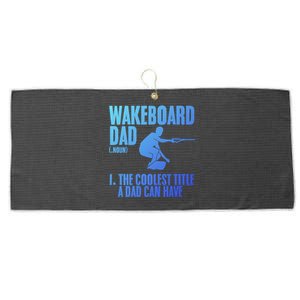 Wakeboard Dad Wakeboard Lake Wakeboarder Wakeboarding Gift Large Microfiber Waffle Golf Towel