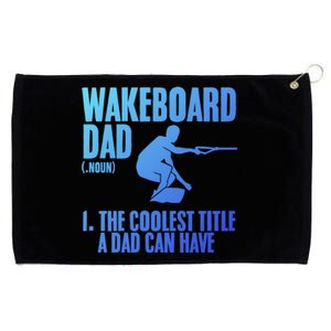 Wakeboard Dad Wakeboard Lake Wakeboarder Wakeboarding Gift Grommeted Golf Towel