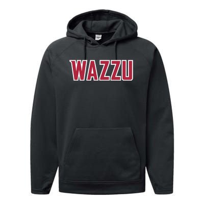 Wazzu Design Performance Fleece Hoodie