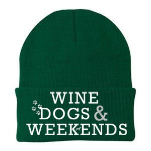 Wine Dogs & Weekends Knit Cap Winter Beanie