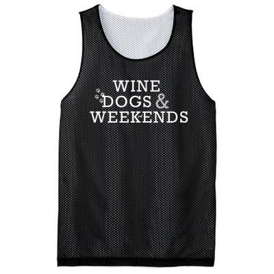 Wine Dogs & Weekends Mesh Reversible Basketball Jersey Tank