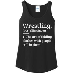 Wrestling Definition Wrestler Ladies Essential Tank