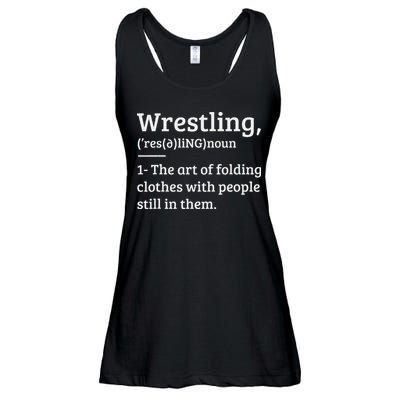 Wrestling Definition Wrestler Ladies Essential Flowy Tank