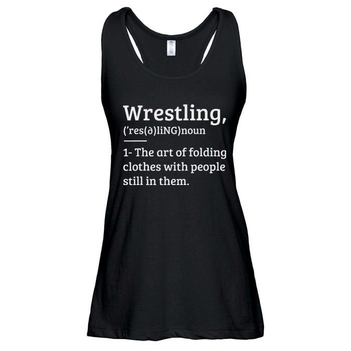 Wrestling Definition Wrestler Ladies Essential Flowy Tank