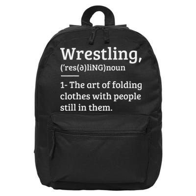 Wrestling Definition Wrestler 16 in Basic Backpack