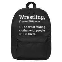 Wrestling Definition Wrestler 16 in Basic Backpack