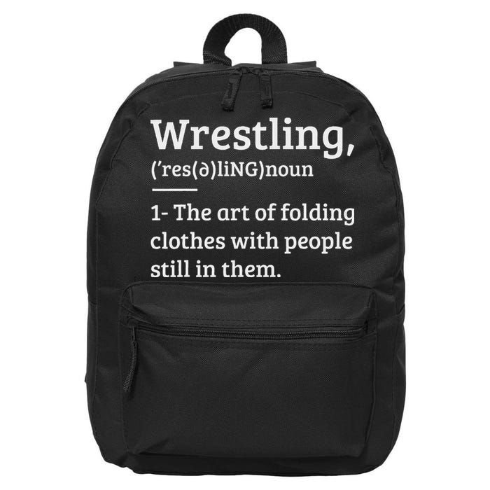Wrestling Definition Wrestler 16 in Basic Backpack