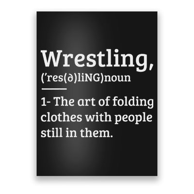 Wrestling Definition Wrestler Poster