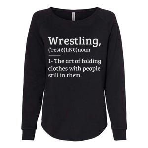 Wrestling Definition Wrestler Womens California Wash Sweatshirt