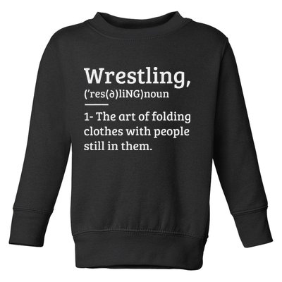 Wrestling Definition Wrestler Toddler Sweatshirt