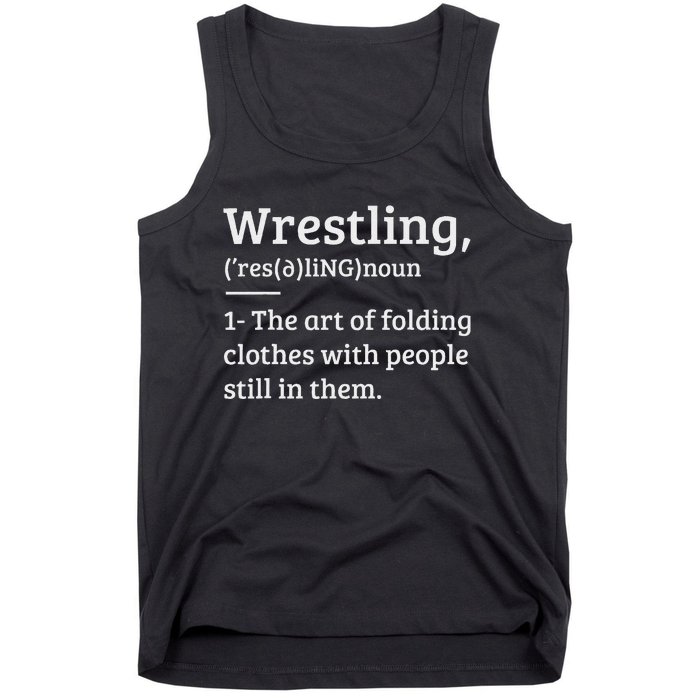 Wrestling Definition Wrestler Tank Top