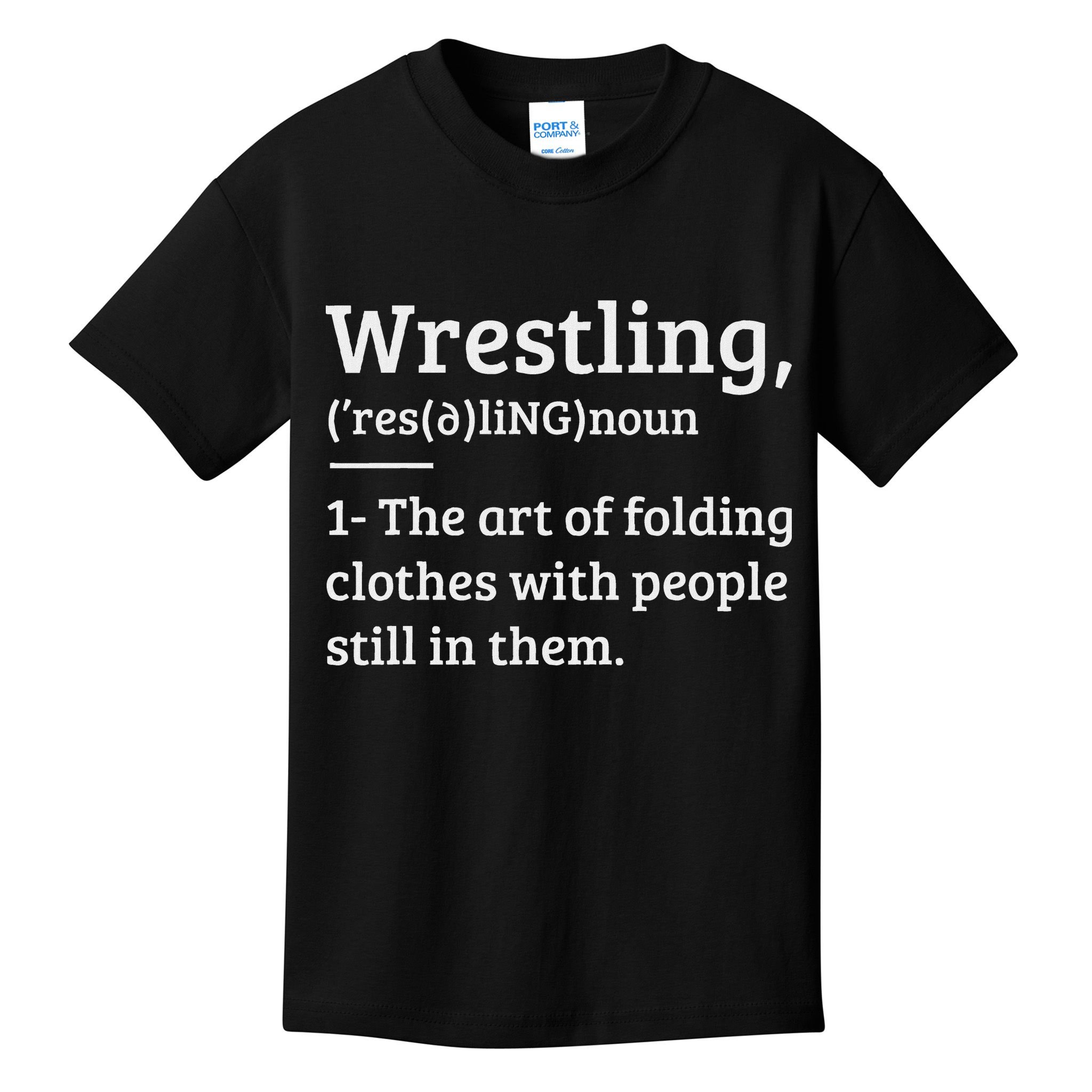 Wrestling Definition Wrestler Kids T-Shirt