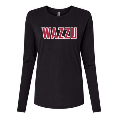 Wazzu Design Womens Cotton Relaxed Long Sleeve T-Shirt