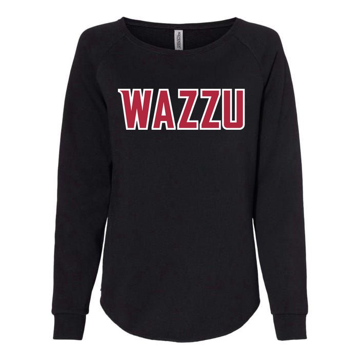 Wazzu Design Womens California Wash Sweatshirt