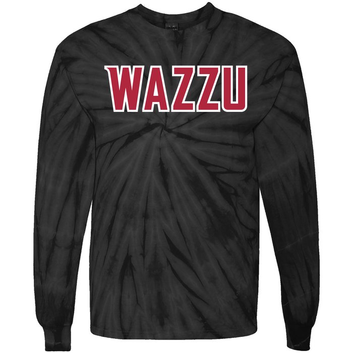 Wazzu Design Tie-Dye Long Sleeve Shirt