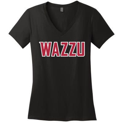 Wazzu Design Women's V-Neck T-Shirt