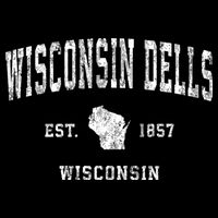 Wisconsin Dells Wisconsin Wi Vintage Athletic Sports Doggie Tank