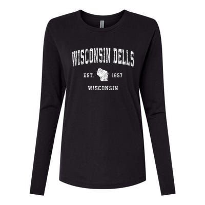 Wisconsin Dells Wisconsin Wi Vintage Athletic Sports Womens Cotton Relaxed Long Sleeve T-Shirt