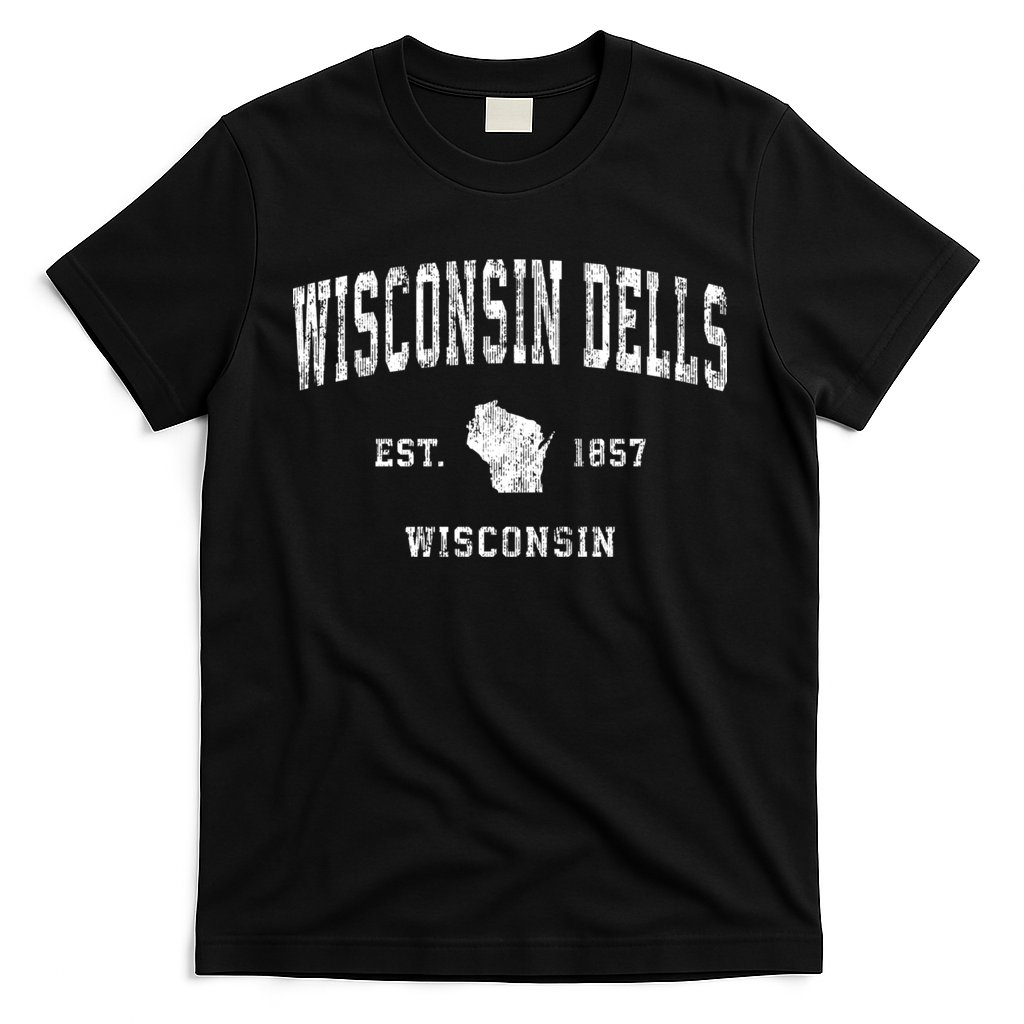 Wisconsin Dells Wisconsin Wi Vintage Athletic Sports T-Shirt