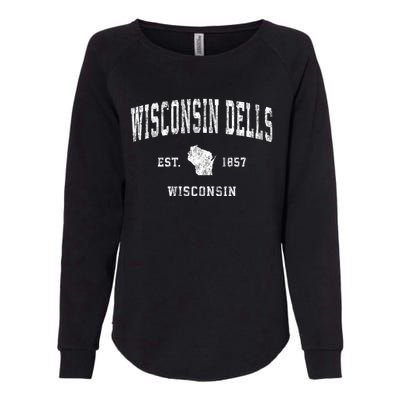 Wisconsin Dells Wisconsin Wi Vintage Athletic Sports Womens California Wash Sweatshirt