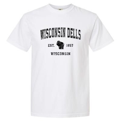 Wisconsin Dells Wisconsin Wi Vintage Athletic Sports Garment-Dyed Heavyweight T-Shirt