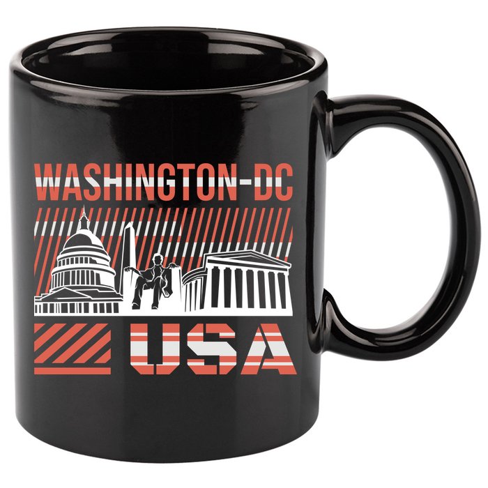 Washington DC 11oz C Handle Ceramic Mug