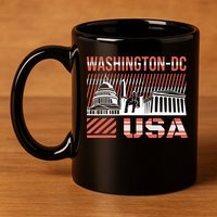 Washington DC 11oz C Handle Ceramic Mug