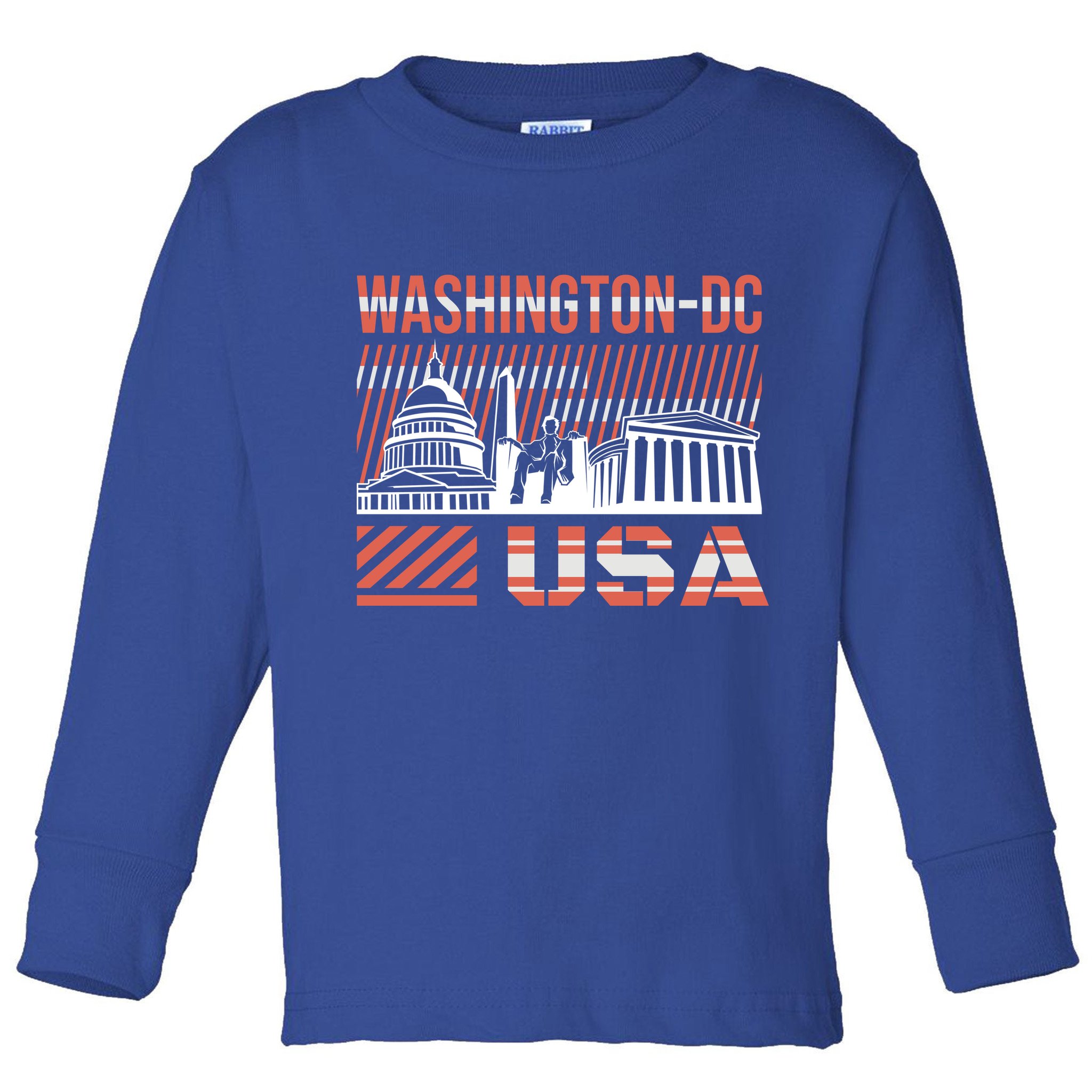 Washington DC Toddler Long Sleeve Shirt