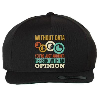 Without Data YouRe Just Another Person With An Opinion Wool Snapback Cap
